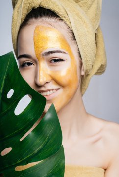 Gold facial treatment for glowing skin at Blossom Beauty Parlour in Guwahati