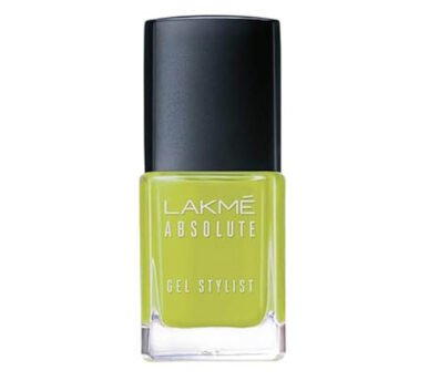 Lakmé Absolute Gel Stylist nail color in Mojito shade with glossy gel finish 12ml bottle