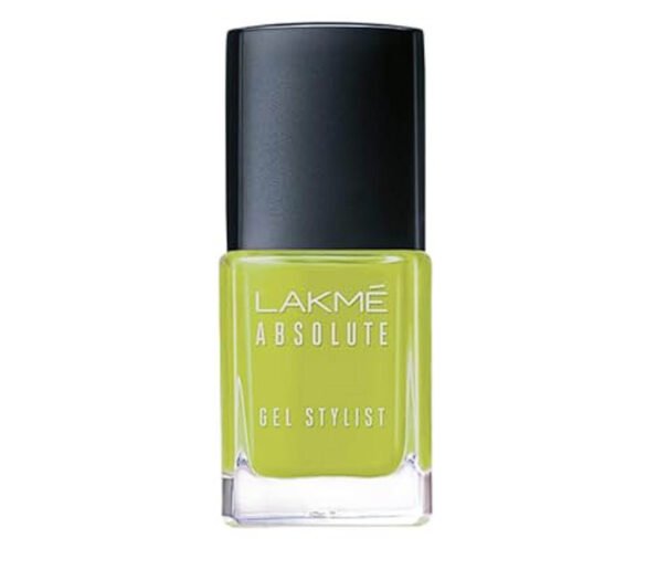 Lakmé Absolute Gel Stylist nail color in Mojito shade with glossy gel finish 12ml bottle
