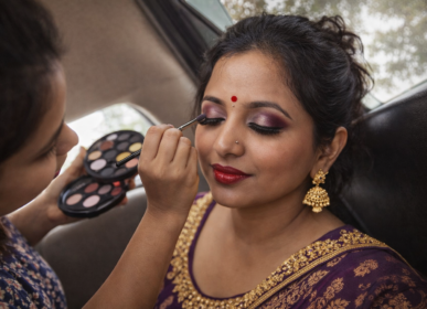 Party makeup services in Anil Nagar Bhangagarh Guwahati at Blossom Beauty Parlour