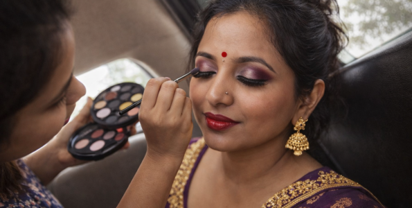 Party makeup services in Anil Nagar Bhangagarh Guwahati at Blossom Beauty Parlour